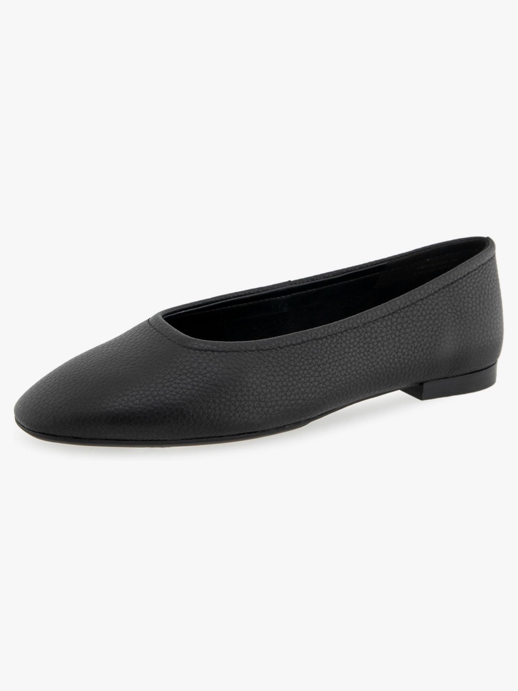 Aerosoles Amelie Classic Black Leather Ballet Flat - Women